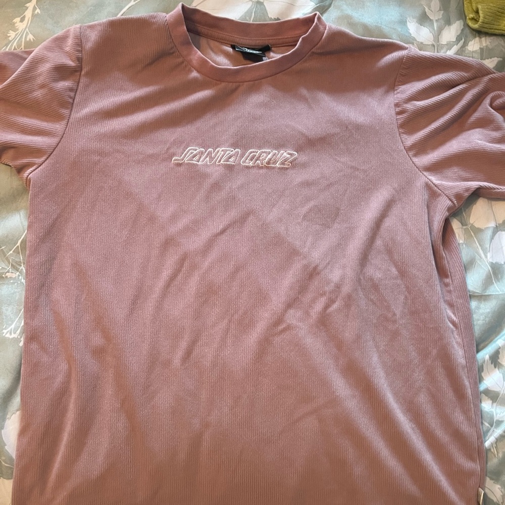 Santa Cruz Skateboards Pink Short Sleeve Tee